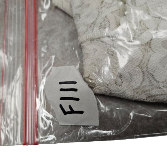 Free People Intimately Lace Bralette V-Neck Racerback Ivory Off White Size M - Picture 11 of 11